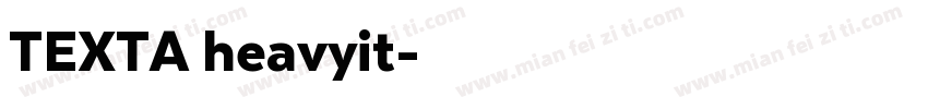 TEXTA heavyit字体转换